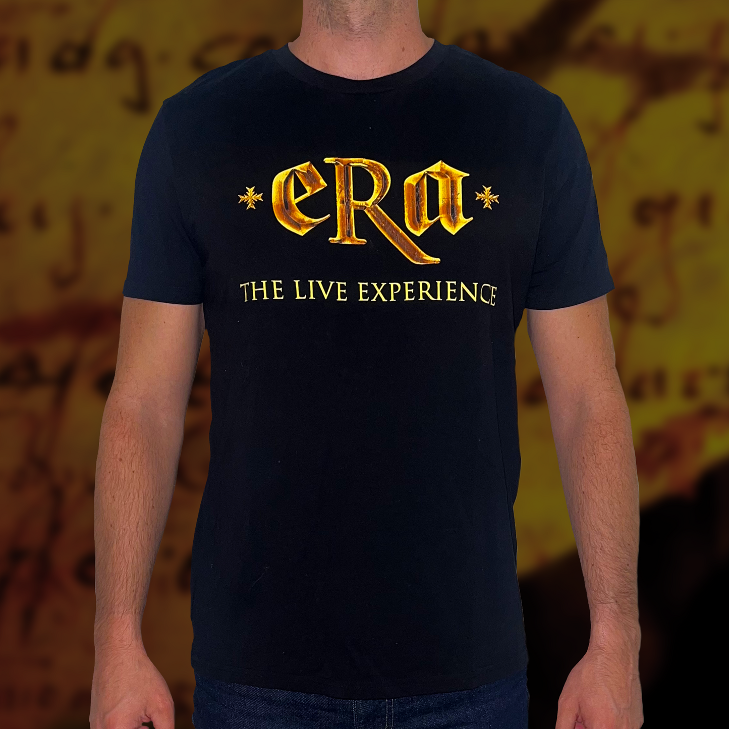 Black unisex T-shirt "ERA - The Live Experience" logo 
