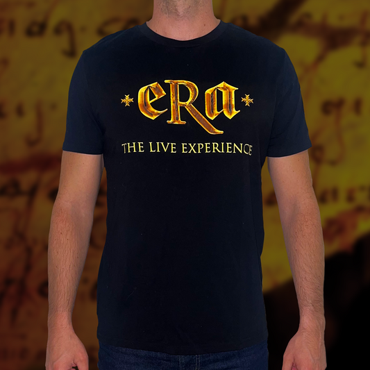 Black unisex T-shirt "ERA - The Live Experience" logo 